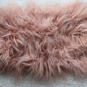 West Elm - Mongolian Lamb Lumbar Pillow Cover (Rosette, 12x21)